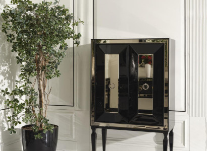 Design Bar Cabinet Wardrobe Wooden Cabinet Wood Bar Black Drinks